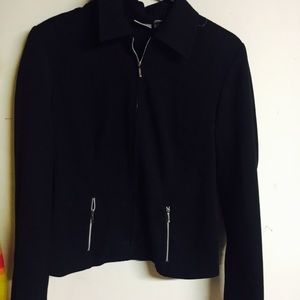 Black velvet jacket